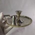 Antique Sterling Silver Chamberstick  Classic Styling  1811-1816