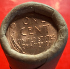 1953-p Lincoln Wheat Cent Penny Roll Gem Red  Uncirculated Sealed Old Bank Wrap