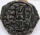 Roman Byzantine   Heraclius   Ae Follis   Ry 3   612-613   Overstruck Obv To Rev