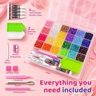 45000pcs Rhinestones For Bedazzling Kit  3mm Multicolor Flatback Gems  All-in-on