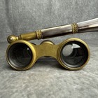 C  1900 Lacombe Fabt Paris Mother Of Pearl Opera Glasses W  Handle