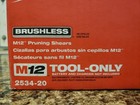New Milwaukee M12 2534-20 Cordless Pruning Shears Brushless 12v  tool Only 