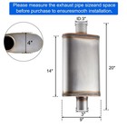 Floshine Universal 409 Stainless Muffler Straight-through Performance 3  