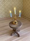 1 12 New Dollhouse Miniature 3 Arm Victorian Candelabra Battery Warm Light