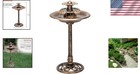 Beautiful 35    Tall Bronze 3-tier Cascade Fountain   Birdbath For Outdoor Spaces
