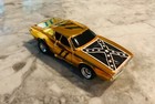Aurora Afx Chrome Rebel Charger Ho Slot Car Body Custom Black 11