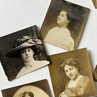 Antique vintage Photo Booth Photograph Beautiful Young Women Instant Collection