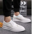Men s Wing Tip Lace Up Oxford Formal Shoes Dress Brogue Business Wedding Evening