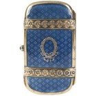Small Silver Ladies Cigarette Case With Enamel  Europe  Beg  Of 20th Century