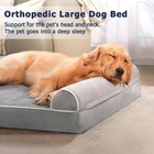 Best Home Dog Beds Large Sized Dog  Orthopedic Pet Bed With Waterproof Lining