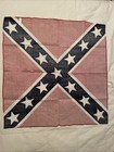 Confederate Print Bandana Cotton Poly Blend Handkerchief 22  X 21 5  Euc