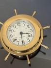 Vintage Seth Thomas Helmsman Ships Wheel Bell Brass Clock