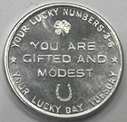 Vintage Scorpio Lucky Coin---small Quarter Size Aluminum Coin Gifted   Modest