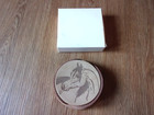 Leather Arabian Horse Head Set Of 6 Drink Coasters With Holder