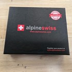 Alpine Swiss Rfid Mathias Mens Wallet Deluxe Capacity Passcase Bifold- Brown