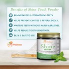 Shine Remineralizing Tooth Powder  Natural Teeth Whitening Powder With Hydrox   