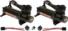 Airmaxxx Dual 480 Black Air Compressors 5 Gallon Tank Air Ride Bag Suspension