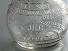 Rare Vintage Jfg World Globe Peanut Butter 1lb Jar W  Original Lid   Vhtf