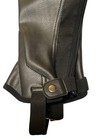 Nwt Saxon Equi Leather 514359 Size Medium Black Half Chaps