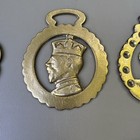 Lot Of 7 Vintage Brass Horse Brasses Equestrian Harness Medallions Collectibles