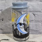 Vintage 1988 Mcdonald s Mac Tonight Moon Man Candy Jar Lidded Glass Collectible
