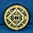 Vtg 17 75  Double-sided Baseball darts Game Board Wooden Made In Taiwan