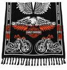 Harley-davidson Mexican Poncho Black Eagle Motorcycle Biker 42  Made In Mexico