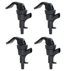 Pera 4 Pack Black Plastic Beer Dispensing Faucet Picnic Tap  One Size  