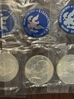 Lot Of 6     1971 Eisenhower Silver Dollars  40  Silver     uncirculated    blue Ikes   