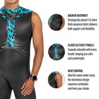Zoot Men   s Manta Sleeveless Wetsuit  Yamamoto Neoprene Triathlon Suit With Hy   