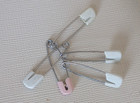 Lot Of Vintage 5 Diaper safety Pins Hong Kong Safety