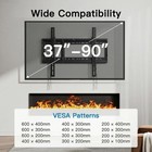 Tilt Tv Wall Mount Bracket Low Profile For Most 37-90 Inch Led Lcd Oled Plasma
