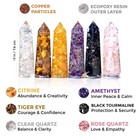 Healing Crystal Wand Set Of 6 Orgonite     Includes 3    Amethyst Crysta