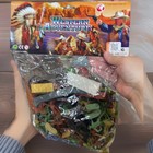 Nwt Cowboy   Indian Playset-teepee  Canoe  Play Mat  Horses  Covered Wagon