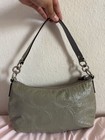 Coach Optic Signature Patent Leather Hobo Bag