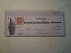 Sling s      Vintage 1866 The Second National Bank - Scranton Pennsylvania Check