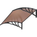 Window Awning Front Door Eaves Canopy Polycarbonate Roof Cover 40   X 40   160  