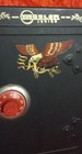 Vtg Steel Metal Safe Still Tin Toy Coin Bank Lock Antique Salesman Sample Vault 