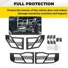 For Jeep Wrangler Jk 07-18 4dr Textured Tube Safari Tubular Doors Front   Rear