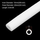 4pcs Pipe Insulation Foam Tube 3 8  Id X 3 4  Od 3ft Heat Preservation White