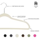 Ivory Velvet Hangers 25-pack