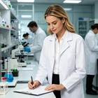 Boxpath White Lab Coat For Women medical Lab Coat doctor Costume Adult   Thic   