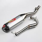 Exhaust Full System Stainless Pipe Black Carbon For Kawasaki Klx140r L - Klx140