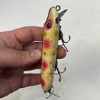 Vintage Heddon Vamp Wood Glass Eye Strawberry