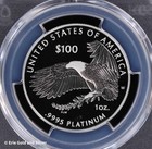 2018-w  100 Proof 1 Oz Platinum Eagle Life Pcgs Pr 69 Dcam