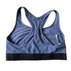 Victoria   s Secret Sports Bra Women Size M Blue Logo The Player Racerback Active