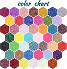 Ultra Fine Glitter For Nails  Set Of 45 Colors  Extra Fine Resin Glitter Powder 