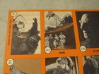 1961 Nu Card Horror Monsters Orange Series Uncut Trading Card Sheet Rodan