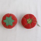Lot Of 2 Vintage Red Tomato Pin Cushions