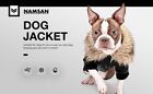 Dog Winter Coat Pu Leather Motorcycle Pet Jacket Gear Warm Waterproof Black